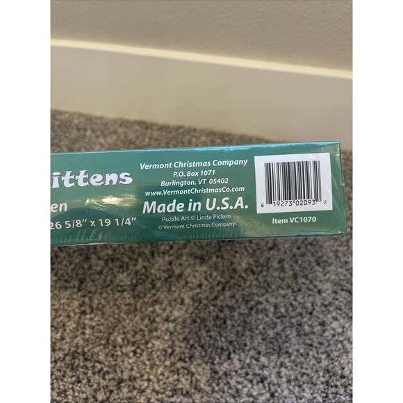 Vermont Christmas Co 1,000 Pice Jigsaw Puzzle “Christmas Kittens” New Sealed - Picture 4 of 5